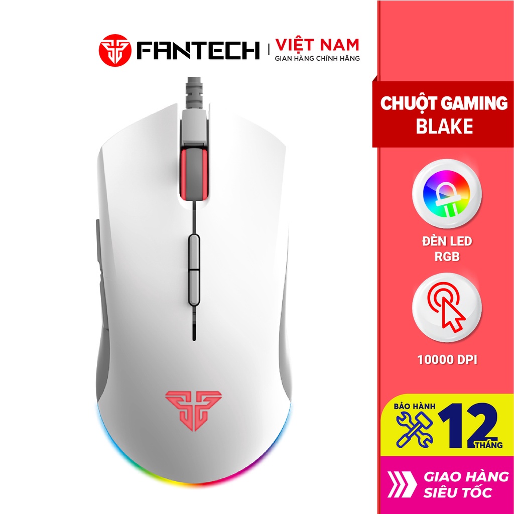 Chuột Gaming Macro FANTECH X17 BLAKE 10000 DPI LED RGB Chroma  16,8 Triệu Màu Phần Mềm Tùy Chỉnh  -  Hàng Chính Hãng