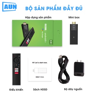 Androi Tivi Box mini Stick - Android ATV10 - dùng cho máy chiếu, tivi- cấu hình mạnh mẽ
