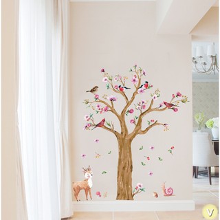 Decal dán tường Cây mùa xuân