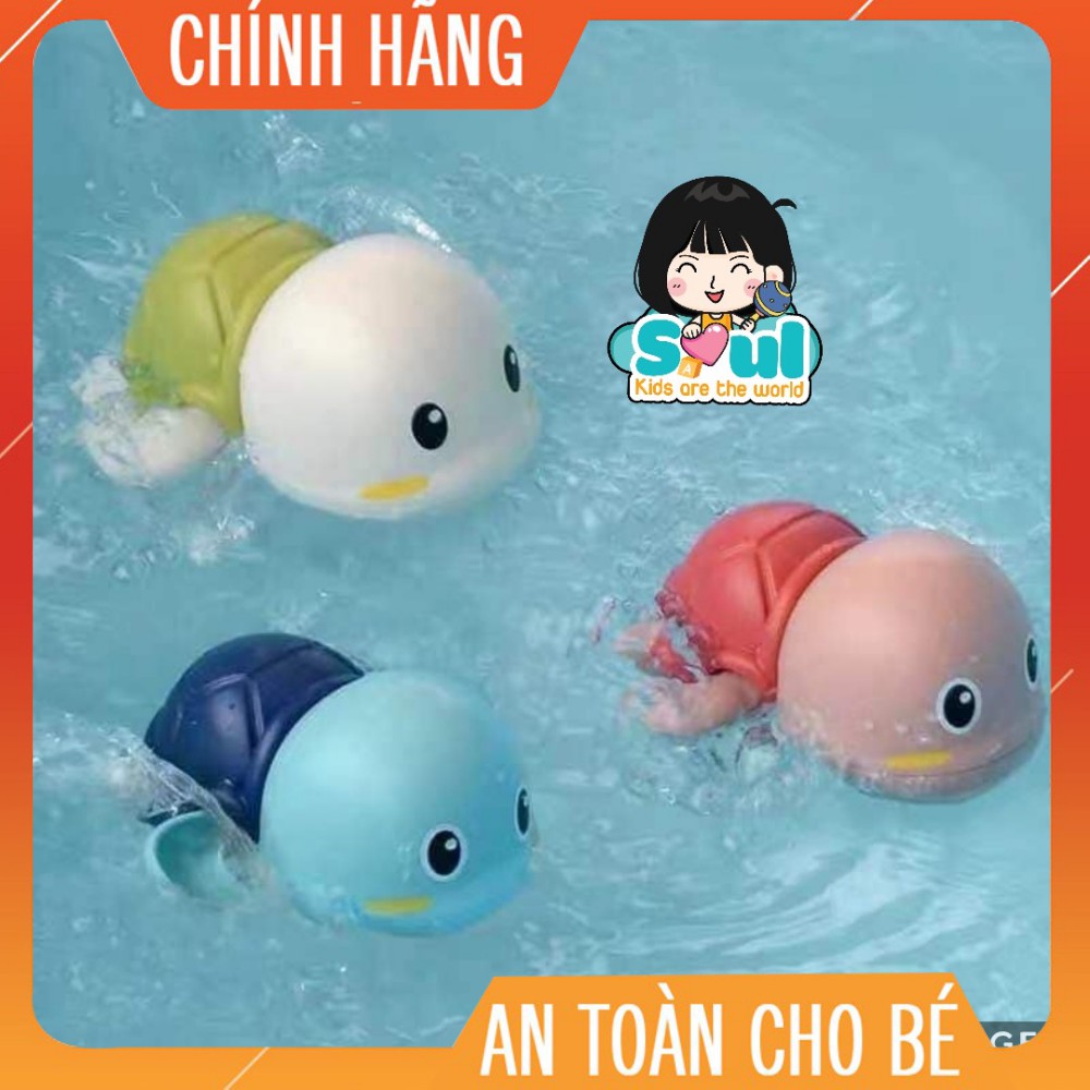 Đồ Chơi Bồn Tắm - Chú Rùa Nổi Vặn Cót Dễ Thương Biết Bơi Cho Bé