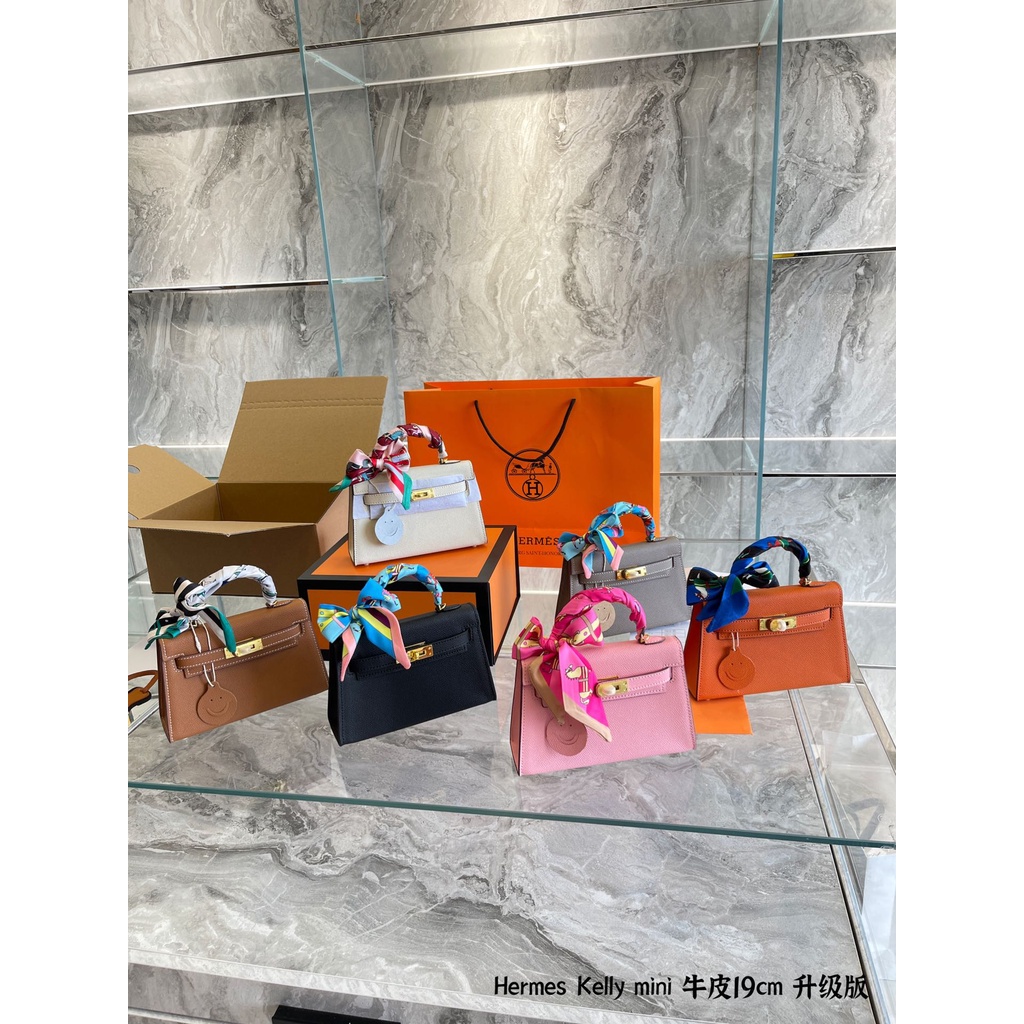 Túi xách nữ da thật thời trang cao cấp Hermes Kelly Mini HM thiết kế nhỏ nhắn, sang trọng
