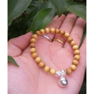 Vòng dâu tằm chuông bạc