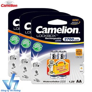 Bộ 6 pin Camelion AA 2700mAh (Trắng)