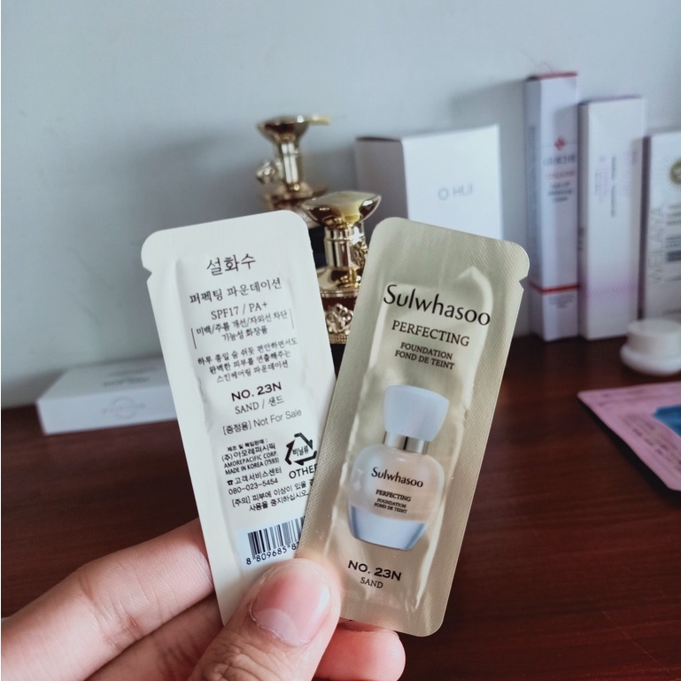 Sample kem nền Sulwhasoo Perfecting Foundation tone23 che khuyết điểm 1ml