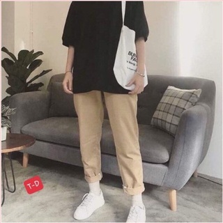 Quần kaki baggy dáng suông 🍄Onetop🍄 quần kaki ống rộng, baggy form rộng freesize ulzzang 20380