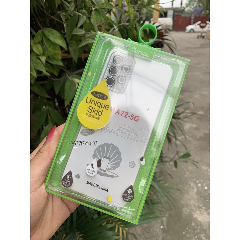 Ốp lưng dẻo trong suốt dành cho Samsung A32 4G, A32 5G, A52, A72 Chính hãng Ou Case