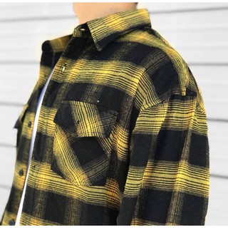 Sơ Mi RIPPLES DARK YELLOW // MADE BY TWOCE