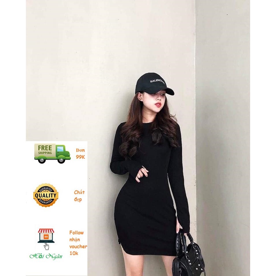 ĐẦM BODY THUN XỎ NGÓN VẠT BẦU CAO CẤP