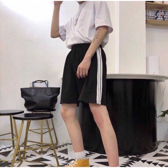 Quần đùi 3 sọc, Quần short thể thao unisex