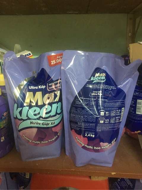 [Giá Hủy Diệt] Túi nước giặt Maxkleen 2,4kg