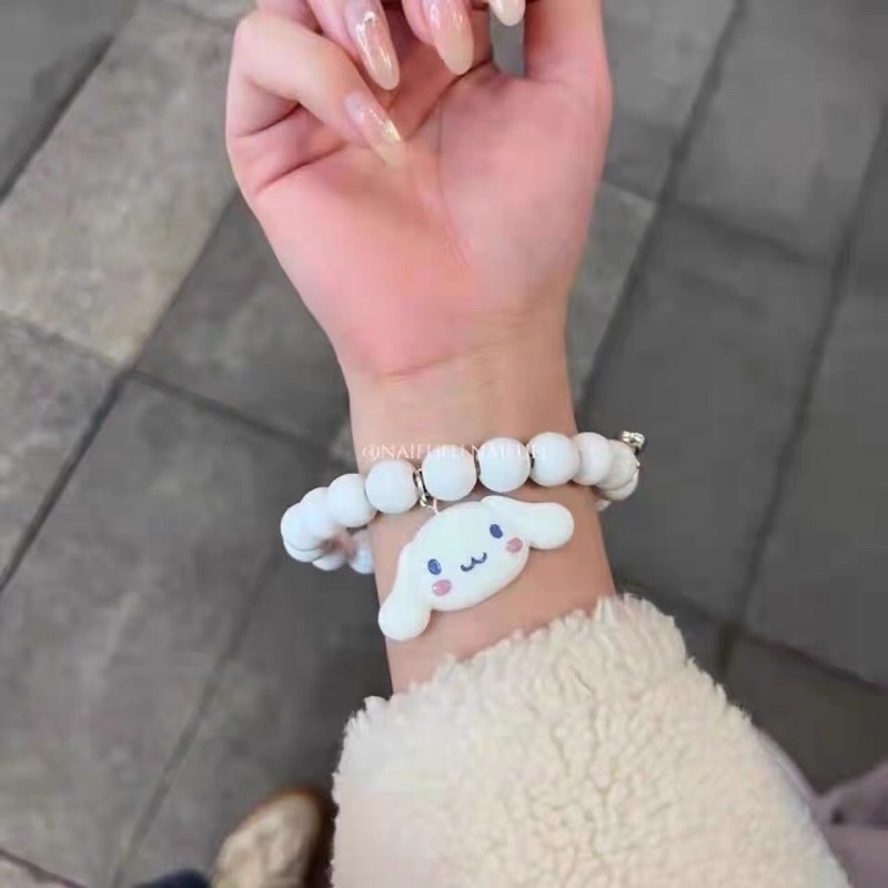 vòng tay dây sạc ngọc 2 màu trắng đen dễ thương- vòng đôi nam châm dễ thương hot tiktok | BigBuy360 - bigbuy360.vn