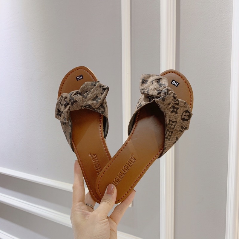 HÀNG CÓ SẴN ❄️dép lê gắn nơ♥️❄️