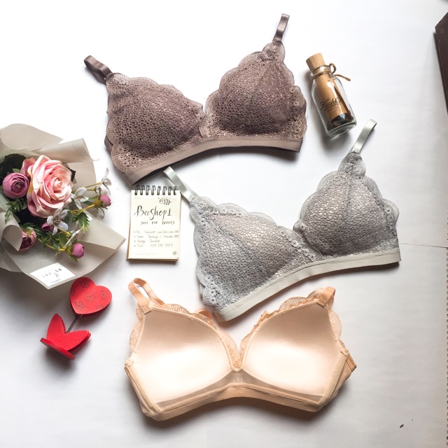 ÁO LÓT SU KO GỌNG REN HOA ĐỆM MỎNG TIỂU THƯ AR02