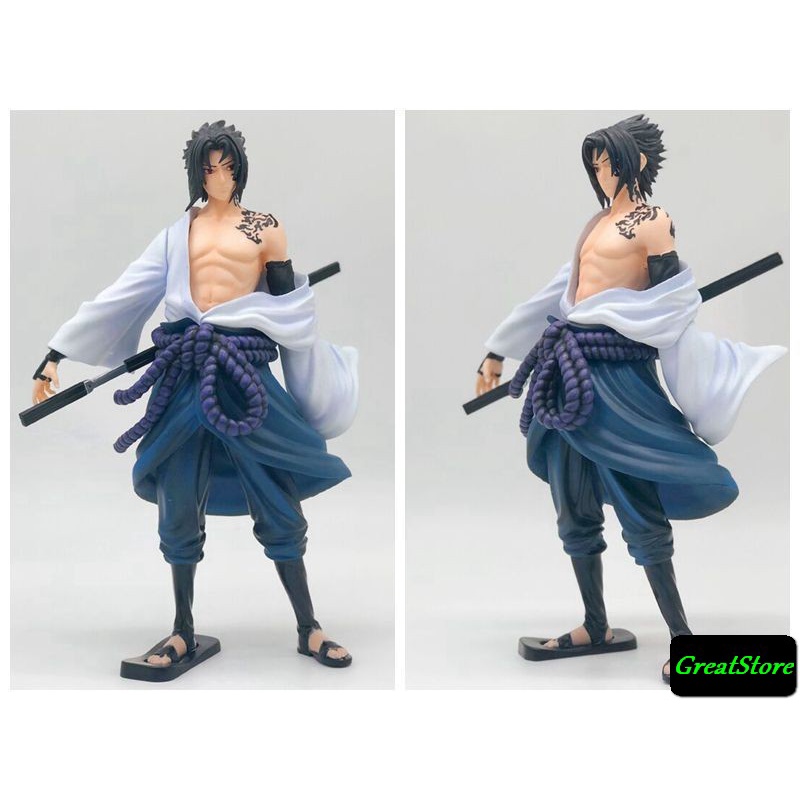 (Sẵn ) Mô hình Uchiha Sasuke có hình săm 28cm Naruto