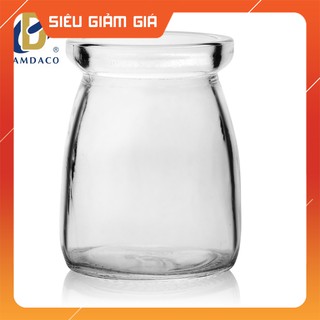 Freeship toàn quốc 50k - 12 hũ thủy tinh làm sữa chua pudding lùn 100ml