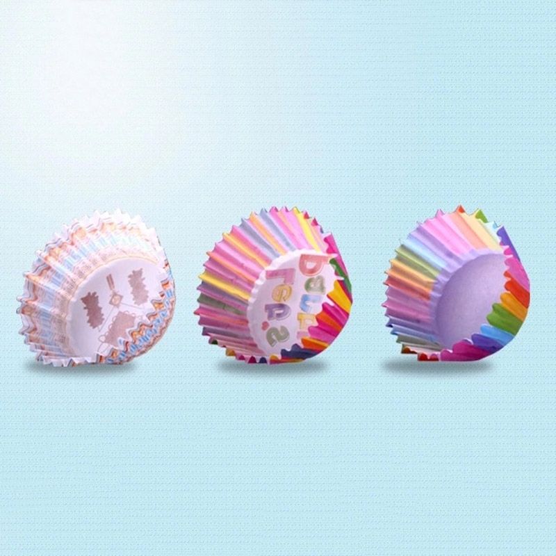 Set 100 Đế Giấy Dùng Để Trang Trí Bánh Cupcake Tiện Dụng