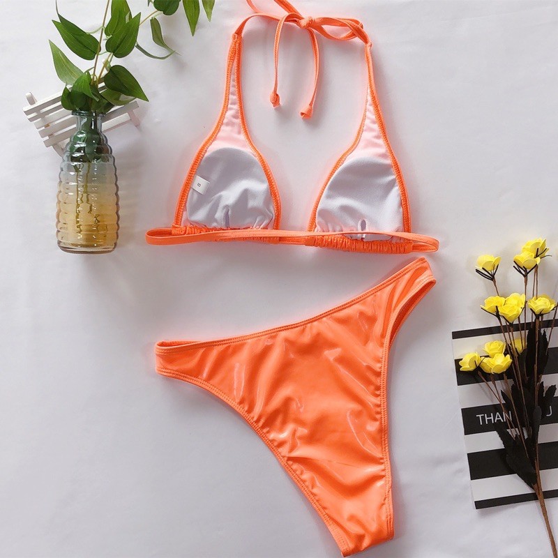 [BKN1152] &lt;ÂU&gt; SET BIKINI CAM DA BÓNG (CẠP CAO)