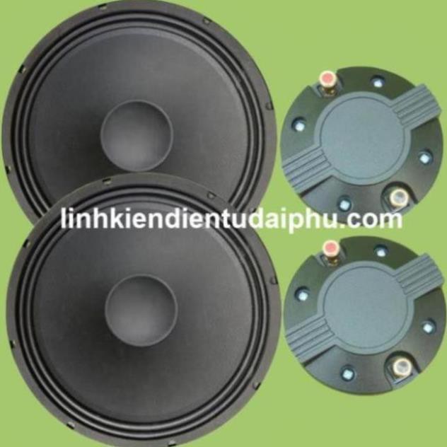 Combo loa 4 tấc đôi 2 bass 2 trung 2 treble cho mạch loa kéo TDA8954 300W - 420W