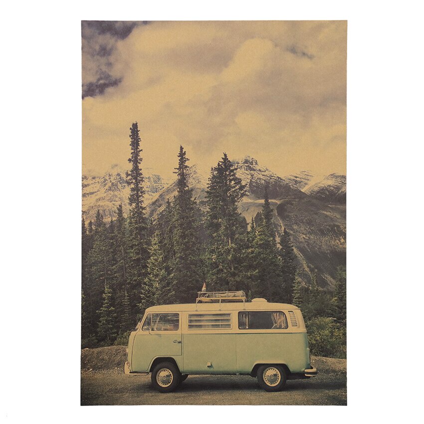 1 Tấm Áp Phích Giấy kraft Dán Tường Trang Trí Nhà Cửa