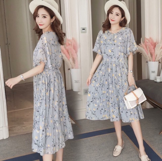 Đầm bầu công sở-váy bầu xinh, oversize