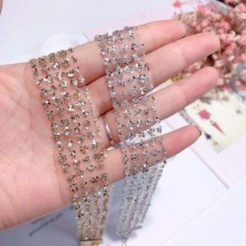 vòng cổ chocker lấp lánh phong cách Hàn Quốc 2 màu mã TH465393