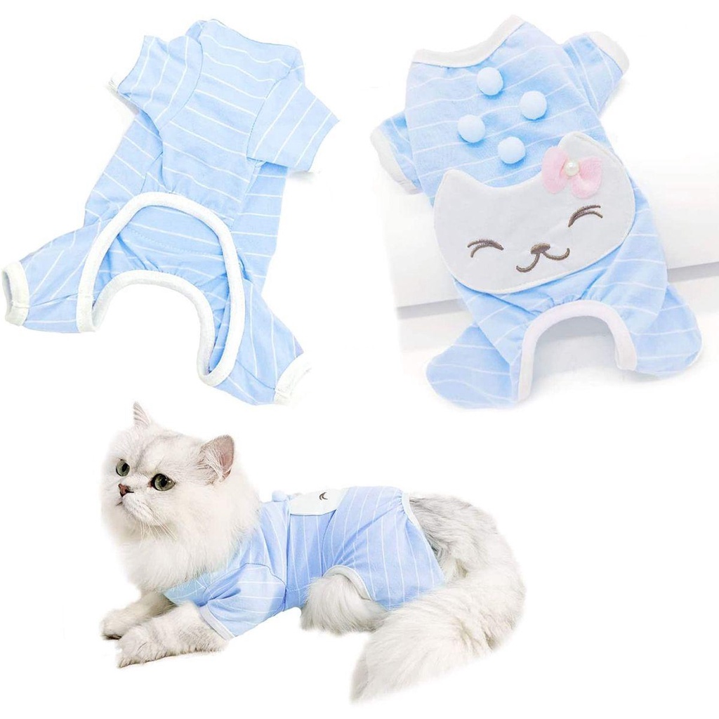 Áo Liền Quần Mềm Mại Họa Tiết Hoạt Hình Dễ Thương Cho Cún Cưng