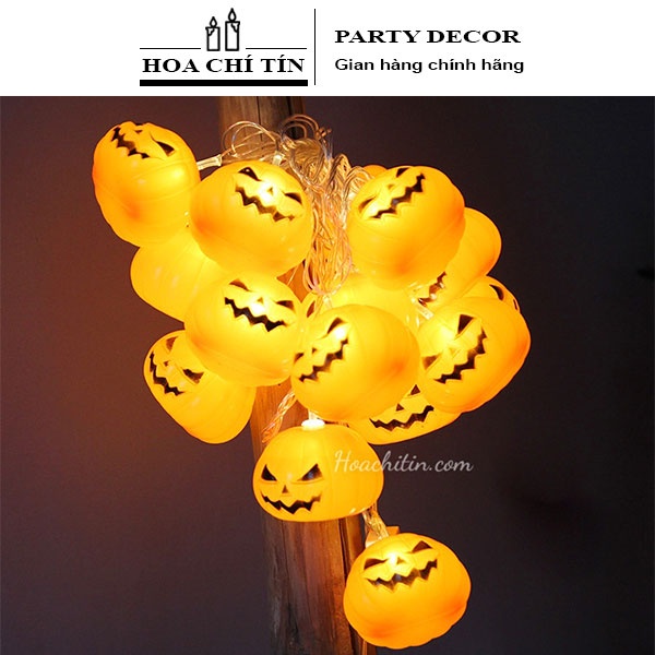 Dây Đèn Led Bí Ngô Trang Trí Halloween