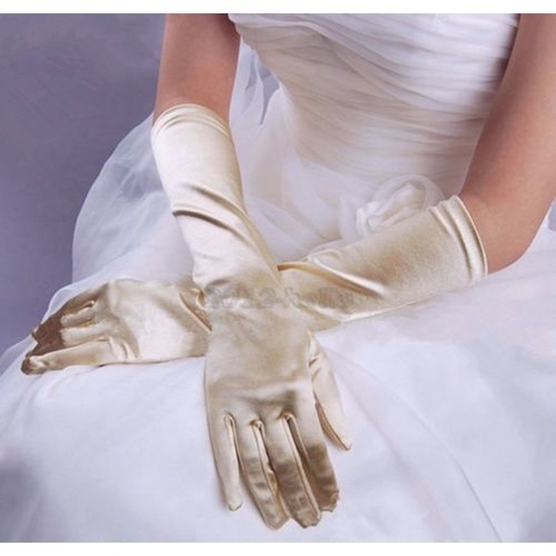 Găng Tay Dài Bằng Satin Thời Trang Sang Trọng Cho Nữ