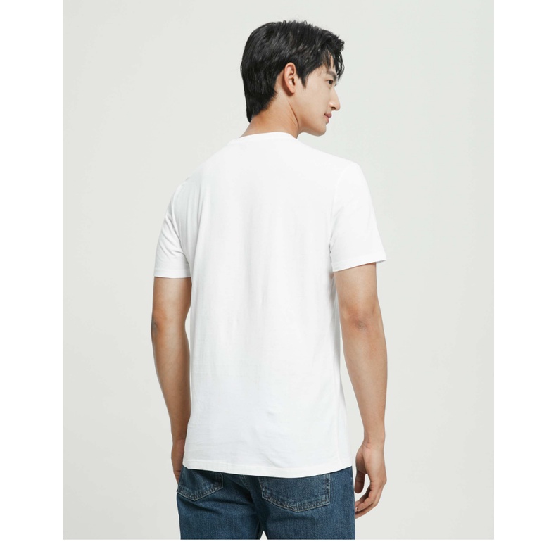 Áo Thun Cotton Ngắn Tay Cổ Tròn In Logo Calvin Klein CK Cho Nam