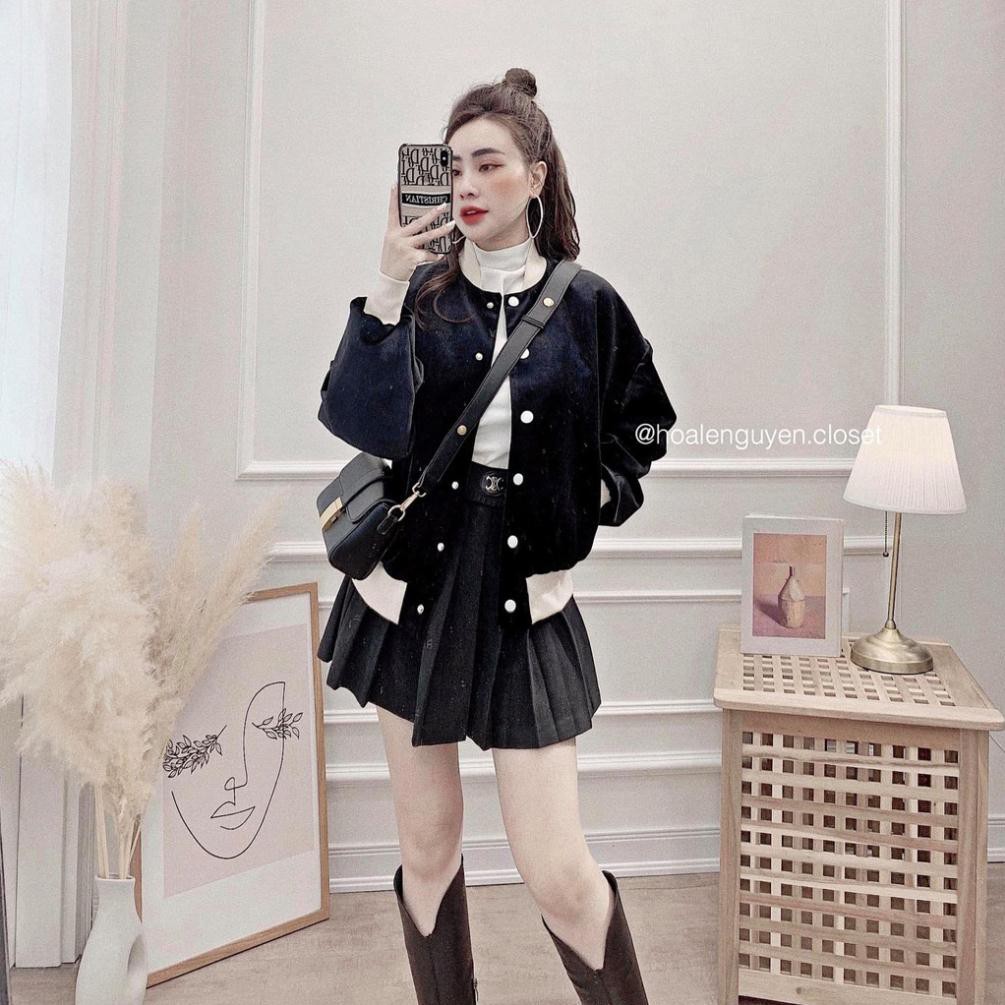 Áo Khoát Nữ, Áo Nhung Nữ Trang Phục Đông Có Thêu Chữ Thời Trang Cao Cấp Siêu Xinh Hot Trend 2020.