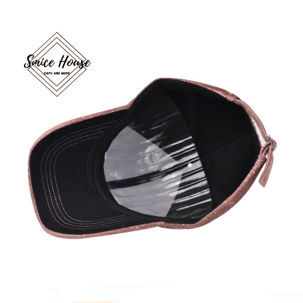 Nón lưỡi trai bông nhũ logo chữ R vàng đính hạt lấp lánh hàng cao cấp dành cho cả nam và nữ- mũ thu đông