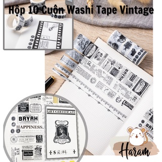 HỘP 10 CUỘN WASHI TAPE VER1
