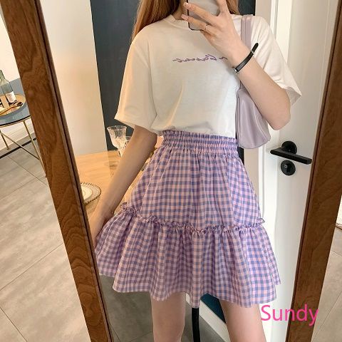 Chân Váy Chữ A Lưng Cao Xếp Ly Thời Trang Mùa Hè Cho Bé Gái