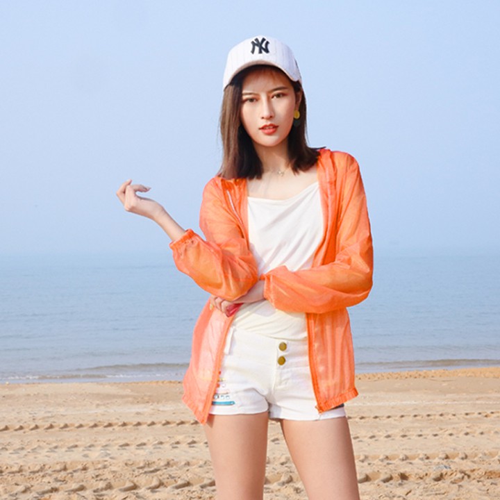 Áo Khoác Gió Nữ Chống Tia UV Siêu Mỏng Nhẹ Đi Biển Đi Tập Gym Nhiều Màu Lựa Chọn | BigBuy360 - bigbuy360.vn