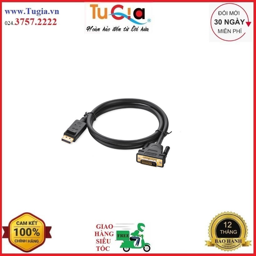 Cáp Displayport to DVI 24+1 dài 2m Ugreen 10221