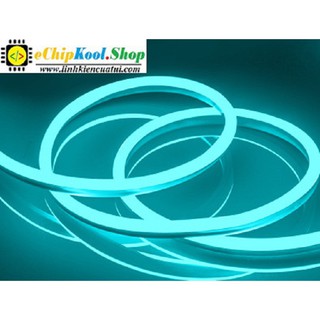 Led Neon cuộn dài 5 mét - Màu Xanh Dương - Nguồn 12V - Đèn led uốn quảng cáo