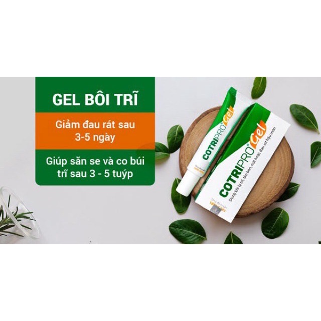 Gel bôi trĩ COTRIPRO dành cho người bệnh trĩ, tuýp 25gr - Health Pharmacy