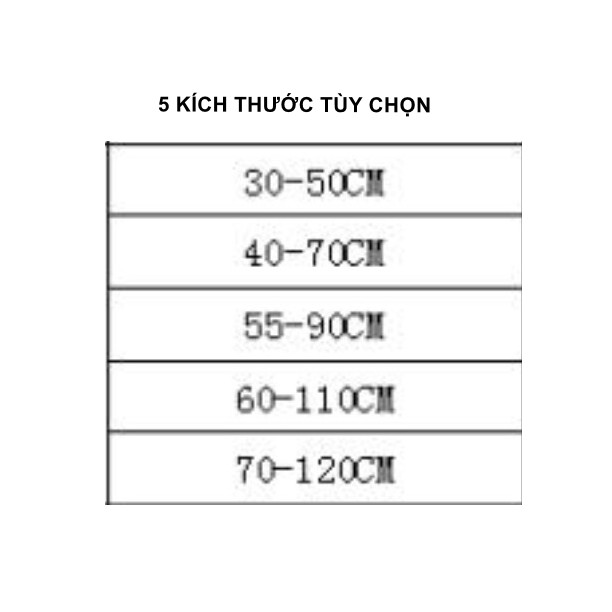 Thanh Treo Rèm Cửa / Tắm / Bếp INOX đa năng cao cấp - Không Cần Khoan Tường loại nhỏ nhất ( Nhiều Kích Thước)