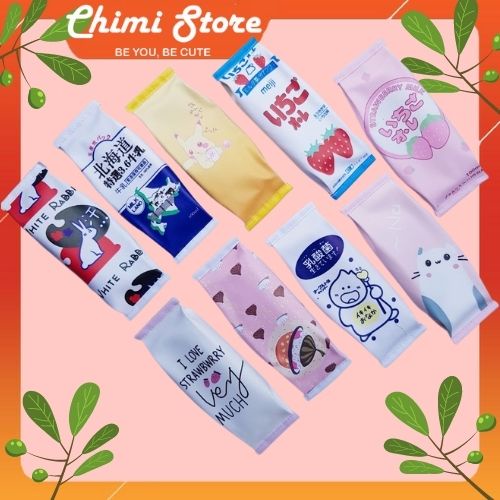 Bóp viết Chimi HT042 kiểu dáng sữa túi phong cách Nhật Bản nhiều mẫu