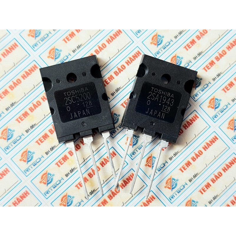 Combo 2 cặp 2SC5200, 2SA1943 Cặp transistor 15A 230V TO-3PL