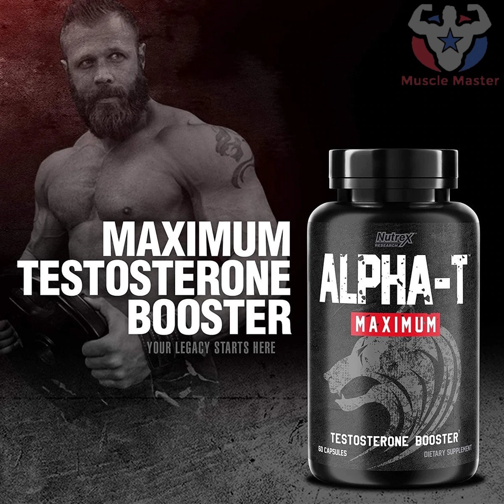 Viên Tăng Test Cực Mạnh Nutrex Alpha-T 60 Viên