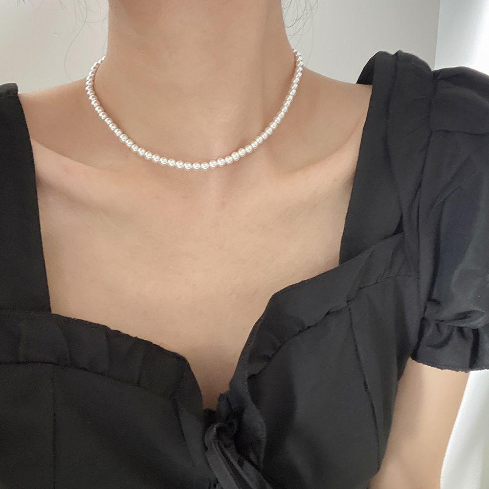 QQMALL Vòng Cổ Choker Bằng Hợp Kim Phong Cách Baroque Sang Trọng