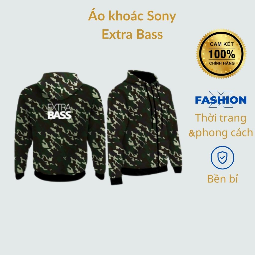 Áo khoác gió Nam Nữ 2 lớp kaki dù CAMO SONY Extra BASS | Áo gió lính quân đội | Áo khoác nam game