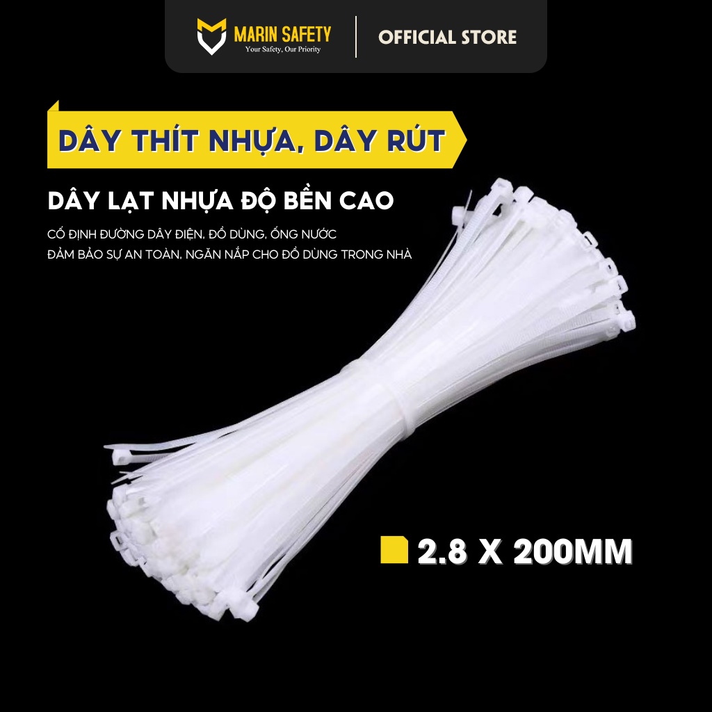 Dây rút nhựa buộc hàng Cable Tie (gói 100 cái)