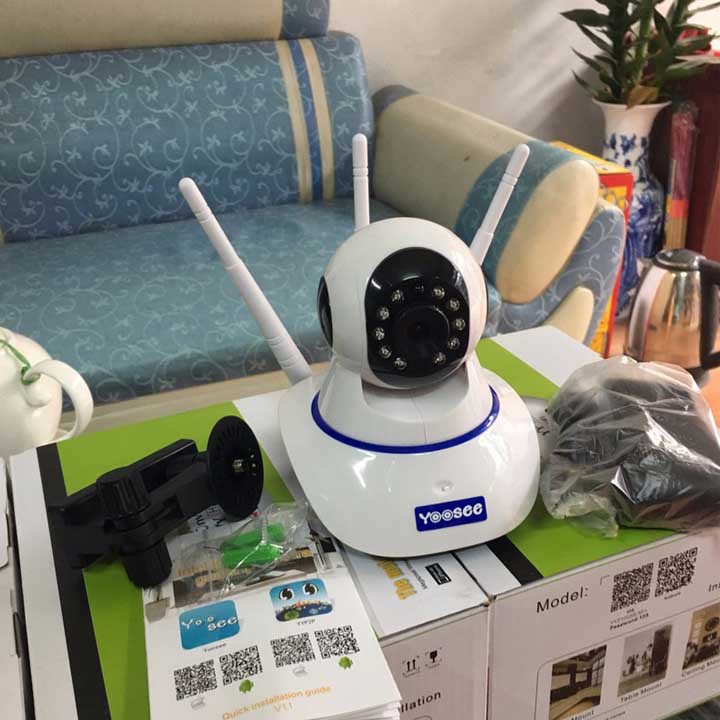 camera 3 râu dùng phần mềm yoosee xoay 360 độ bắt wifi cực khỏe