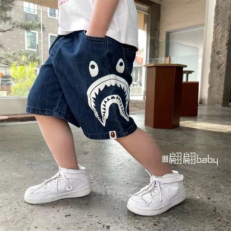 Quần Short Jean Cotton Dáng Rộng Thiết Kế Mới Năng Động Thời Trang Mùa Hè Dành Cho Bé Trai
