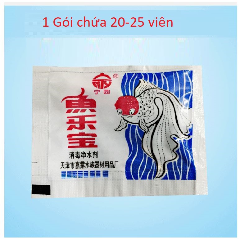 Viên khử clo nước máy chống sốc cá