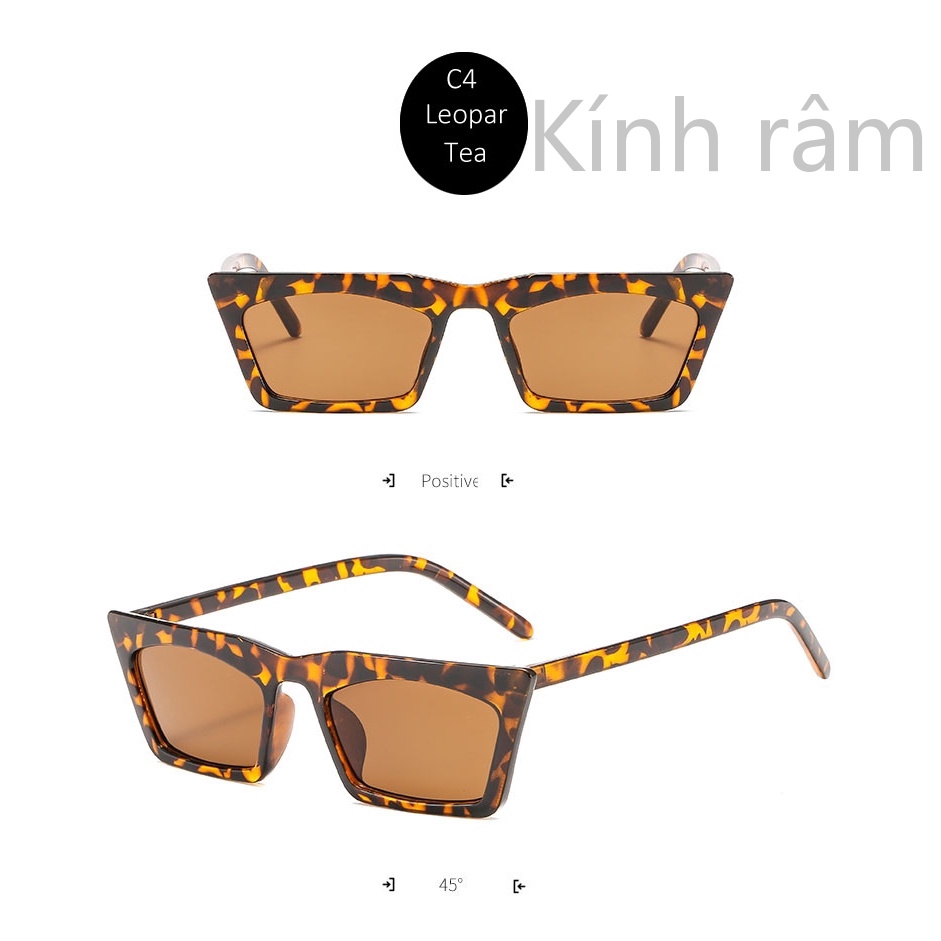 Kính Mát Gọng Vuông Thời Trang Cho Nam Và Nữ