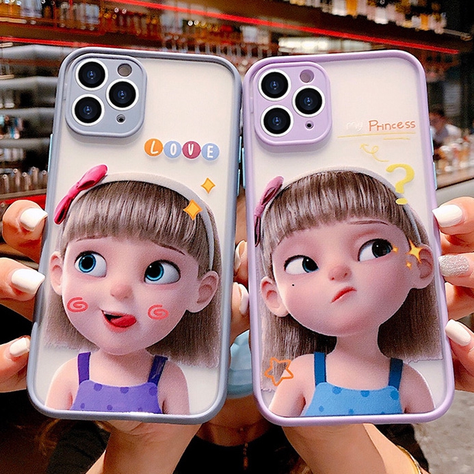 Ốp lưng iphone nhám love princess 5/5s/6/6plus/6s/6splus/7/7plus/8/8plus/x/xr/xs/11/12/pro/max/plus/promax - Awifi U5-4