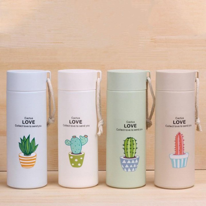 Bình đựng nước xương rồng lõi thủy tinh 400ml (BXR10) | BigBuy360 - bigbuy360.vn